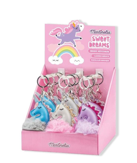 SWEET DREAMS LLAVERO UNICORNIO CON POMPÓN