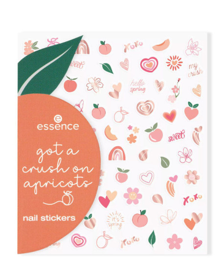 GOT A CRUSH ON APRICOTS PEGATIÑAS UÑAS