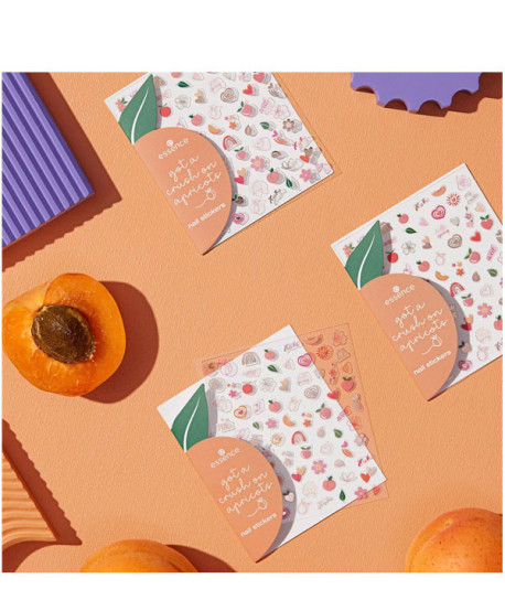 GOT A CRUSH ON APRICOTS PEGATIÑAS UÑAS