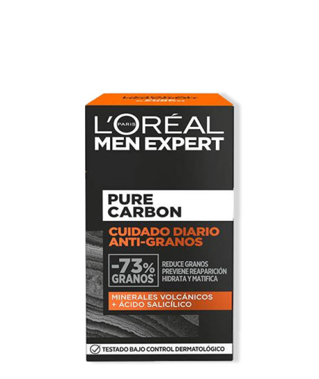 L'ORÉAL MEN PURE CARBON CREMA ANTI-GRANOS