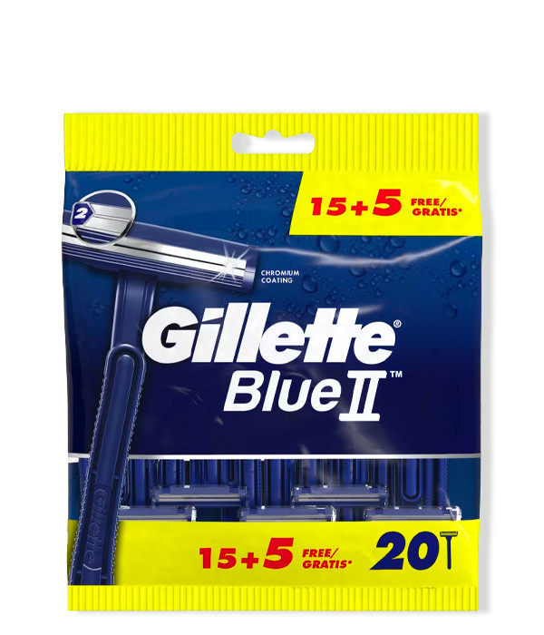 GILLETTE BLUE II PACK 10+5