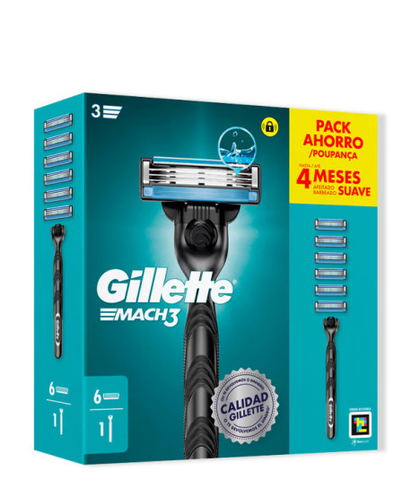 GILLETTE MACH3 Y RECAMBIOS ESTUCHE