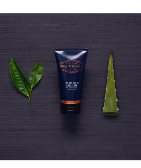 KING C GILLETTE GEL DE AFEITAR TRANSPARENTE
