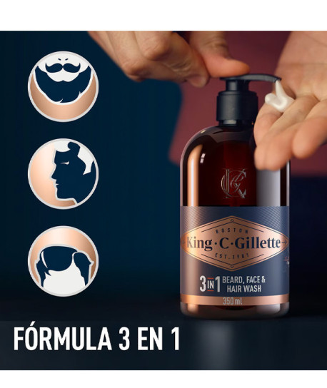 KING C GILLETTE GEL LIMPIADOR