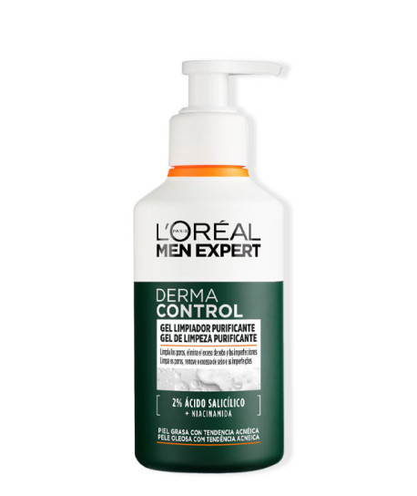 L’ORÉAL MEN DERMA CONTROL GEL LIMPIADOR PURIFICANTE