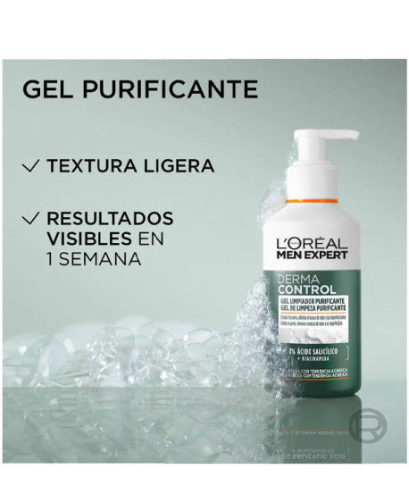 L’ORÉAL MEN DERMA CONTROL GEL LIMPIADOR PURIFICANTE