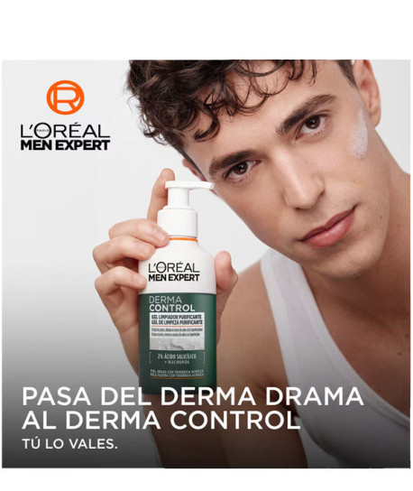 L’ORÉAL MEN DERMA CONTROL GEL LIMPIADOR PURIFICANTE