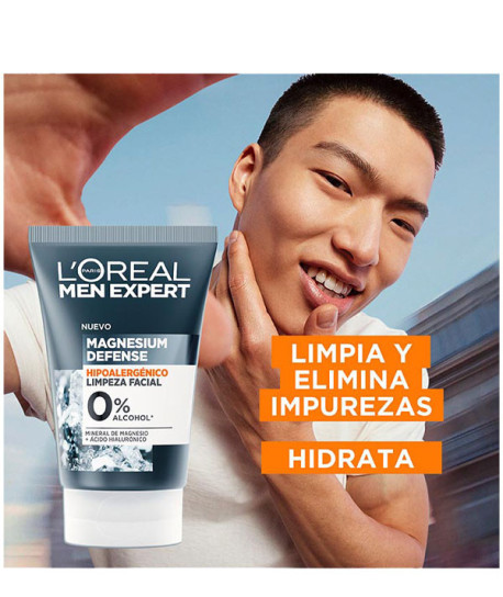 L'ORÉAL MEN MAGNESIUM DEFENSE GEL LIMPIADOR