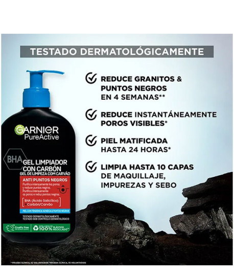 PURE ACTIVE GEL LIMPIADOR CON CARBÓN