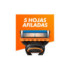 GILLETTE FUSION5 MAQUINILLA DE AFEITAR RECAMBIOS 3 UDS