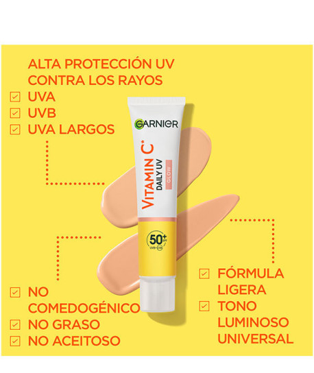 SKIN ACTIVE VITAMINA C FLUIDO ANTI-UV GLOW