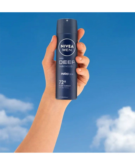 NIVEA MEN DEEP CARBÓN NEGRO DESODORANTE SPRAY