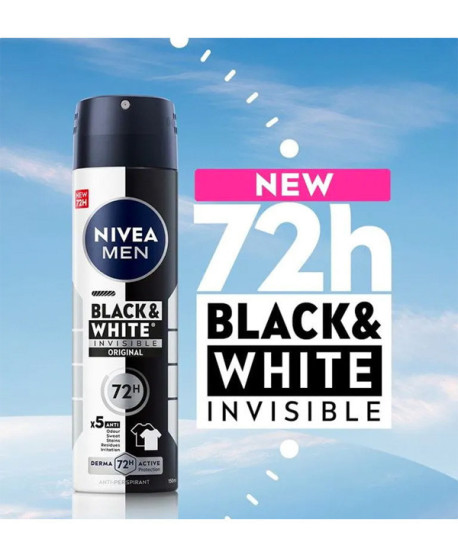 NIVEA MEN BLACK & WHITE INVISIBLE DESODORANTE SPRAY