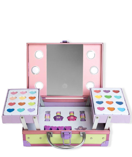 SUPER GIRL MALETÍN CON ESPEJO Y LUCES LED