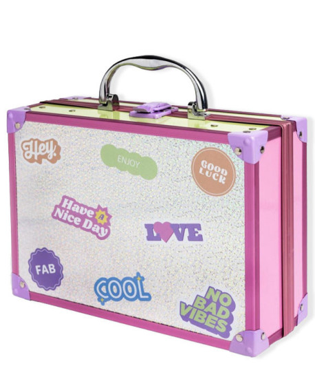 SUPER GIRL MALETÍN CON ESPEJO Y LUCES LED