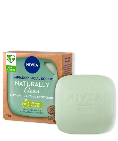 NATURALLY CLEAN EXFOLIANTE FACIAL SÓLIDO