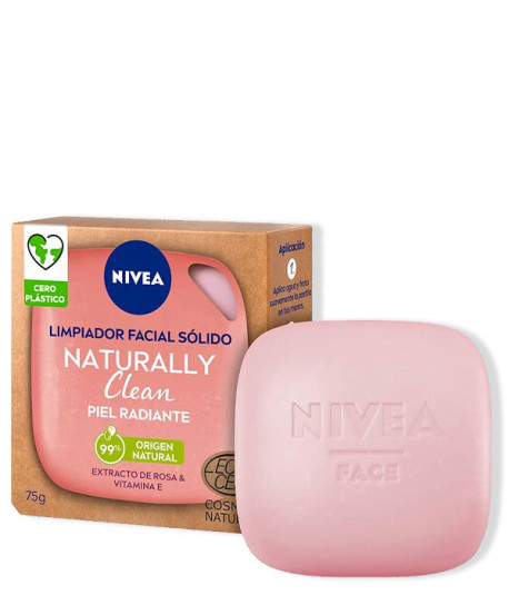 NATURALLY CLEAN LIMPIADOR FACIAL SÓLIDO PIEL RADIANTE
