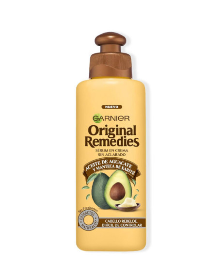 ORIGINAL REMEDIES CREMA SIN ACLARADO AGUACATE Y KARITÉ