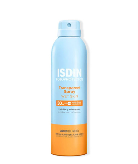 FOTOPROTECTOR TRANSPARENT SPRAY WET SKIN SPF50