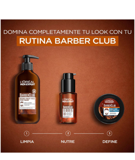 L'ORÉAL MEN BARBER CLUB ACEITE PARA BARBA LARGA