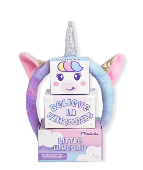 LITTLE UNICORN BELIEVE IN UNICORNS HEADBAND BATH SET