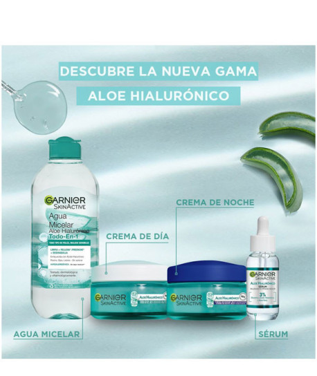 SKIN ACTIVE ALOE HIALURÓNICO AGUA MICELAR