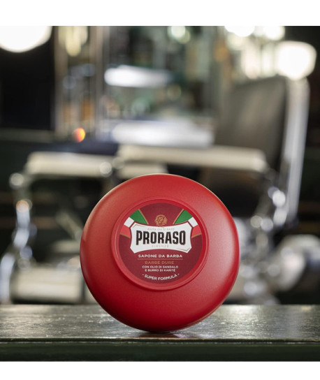 PRORASO JABÓN DE AFEITAR EN BOTE PARA BARBAS DURAS