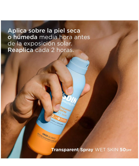 FOTOPROTECTOR TRANSPARENT SPRAY WET SKIN SPF50