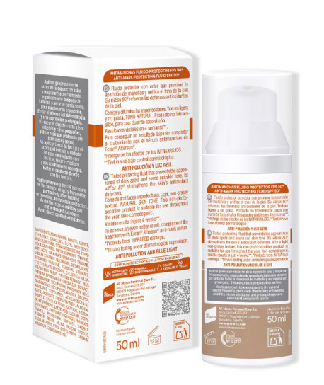 SUNNIQUE FLUIDO PROTECTOR CON COLOR ANTIMANCHAS SPF50+