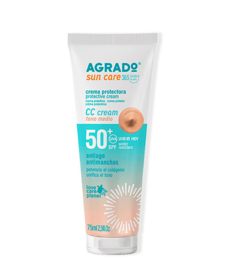 SUN CARE CREMA PROTECTORA FACIAL CC CREAM SPF50+