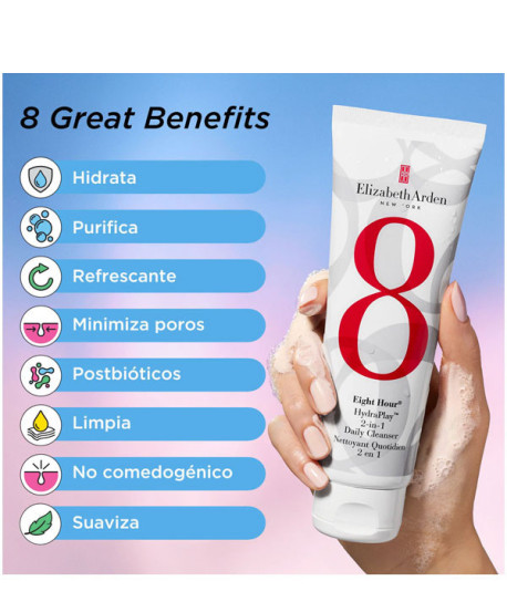 EIGHT HOUR HYDRAPLAY 2 IN 1 CLEANSER
