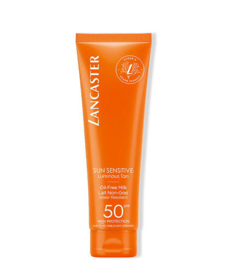 SUN SENSITIVE LUMINOUS TAN OIL-FREE MILK SPF50