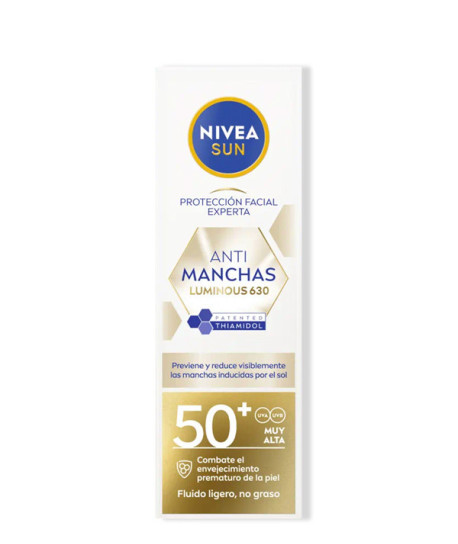 NIVEA SUN FLUIDO SOLAR UV ANTIMANCHAS LUMINOUS 630 SPF50+