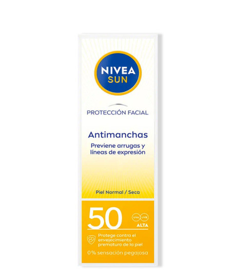 NIVEA SUN PROTECCIÓN FACIAL UV Q10 ANTIMANCHAS SPF50