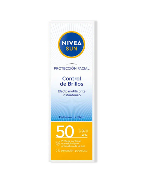 NIVEA SUN PROTECCIÓN FACIAL CONTROL BRILLOS SPF50