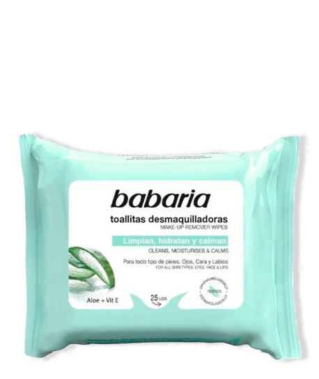 TOALLITAS DESMAQUILLANTES ALOE VERA
