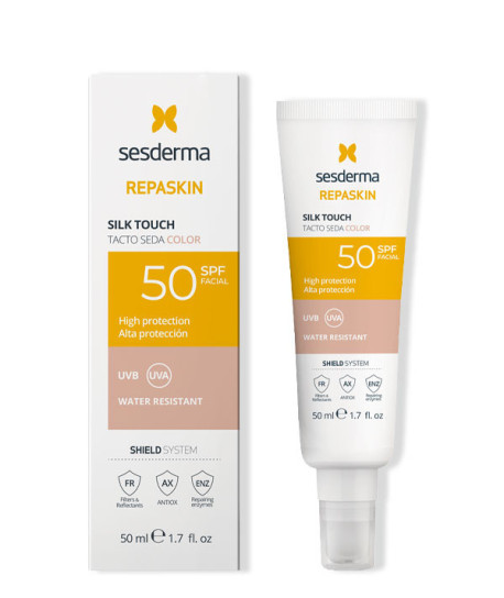 REPASKIN TACTO SEDA SPF50 CON COLOR