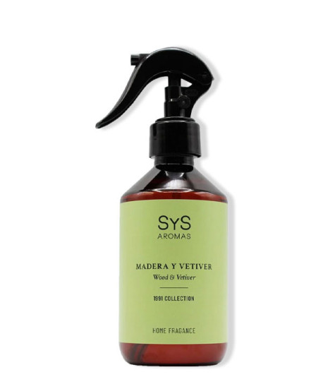 AMBIENTADOR PULVERIZADOR MADERA Y VETIVER