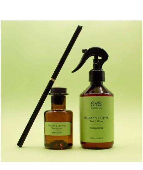 AMBIENTADOR PULVERIZADOR MADERA Y VETIVER