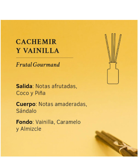 AMBIENTADOR MIKADO CACHEMIR Y VAINILLA