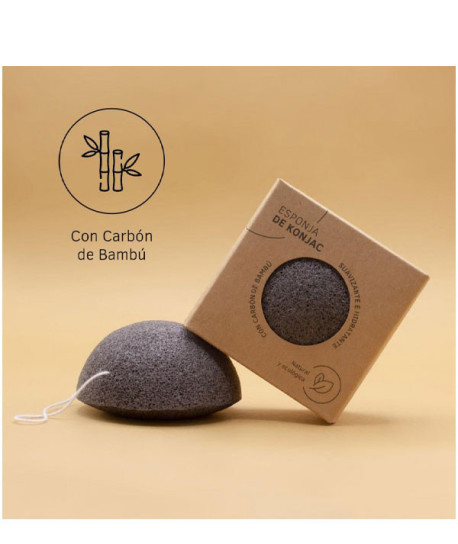 ESPONJA KONJAC CARBÓN