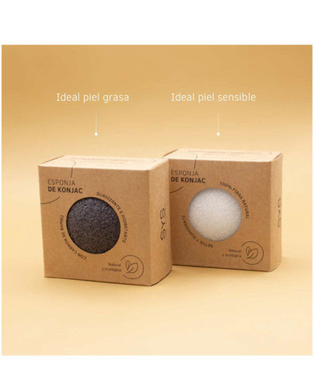 ESPONJA KONJAC CARBÓN