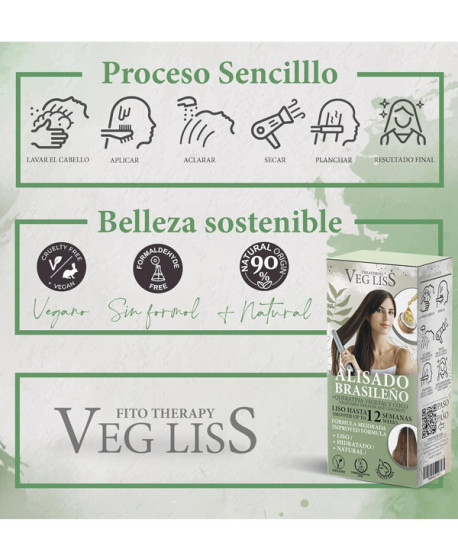 ALISADO BRASILEÑO DE KERATINA VEGETAL VEGANA