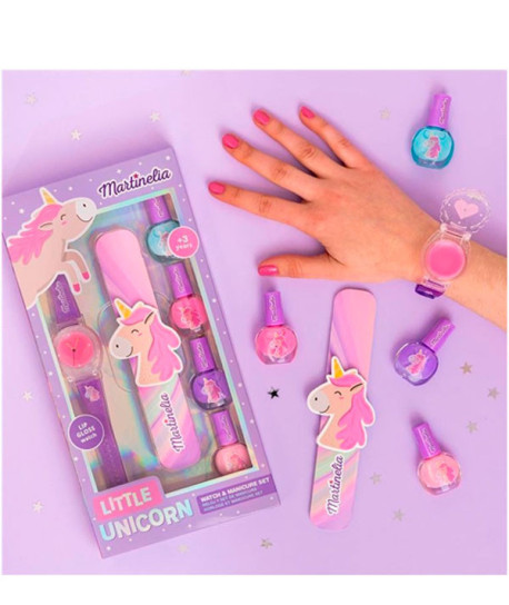 LITTLE UNICORN WATCH & MANICURE SET