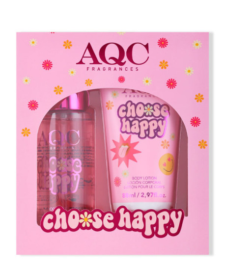 AQC CHOOSE HAPPY, GOOD VIBES, GROW WILD SET