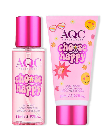 AQC CHOOSE HAPPY, GOOD VIBES, GROW WILD SET