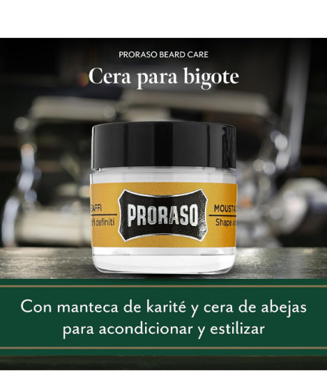 PRORASO CERA PARA BIGOTE WOOD AND SPICE