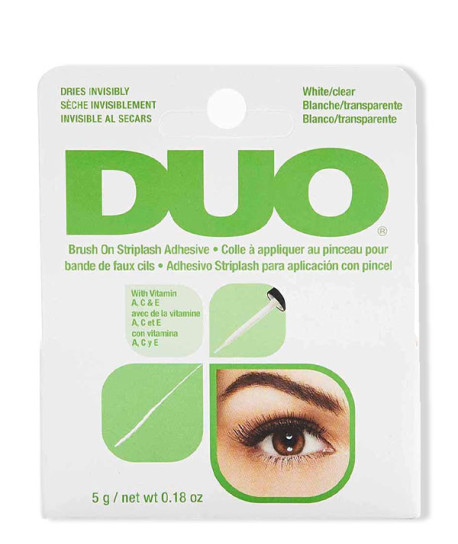 DUO BRUSH ON STRIPLASH ADHESIVE WHITE/CLEAR