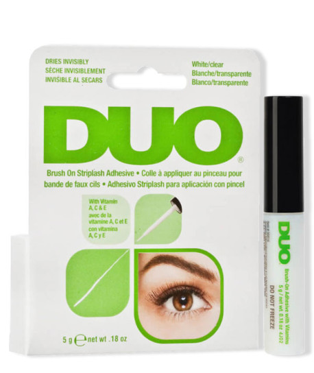 DUO BRUSH ON STRIPLASH ADHESIVE WHITE/CLEAR