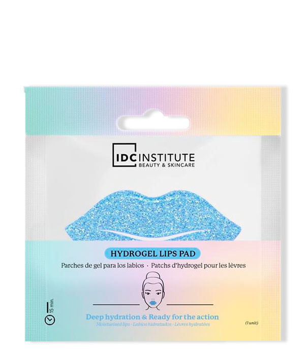 BLUE GLITTER HYDROGEL LIPS PAD